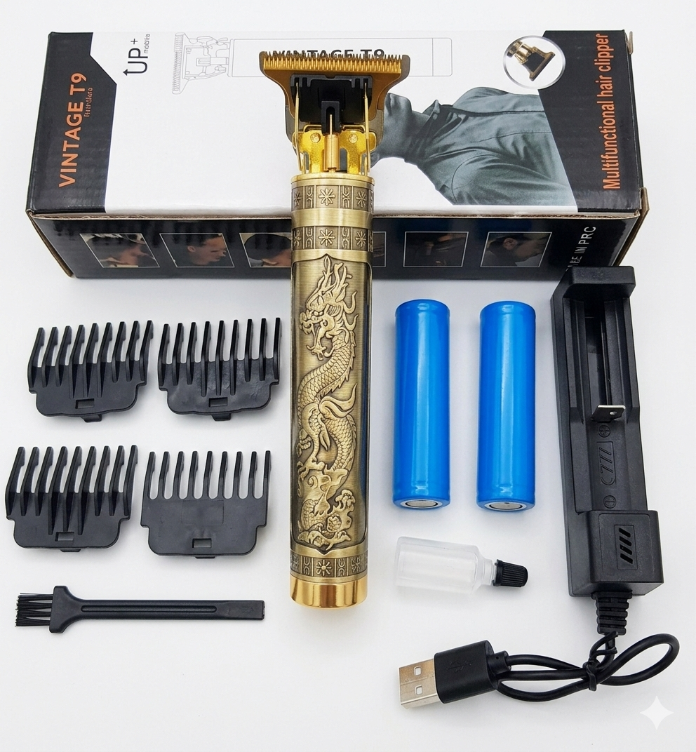 ডাবল ব্যাটারি সহ Vintage T9 ট্রিমার